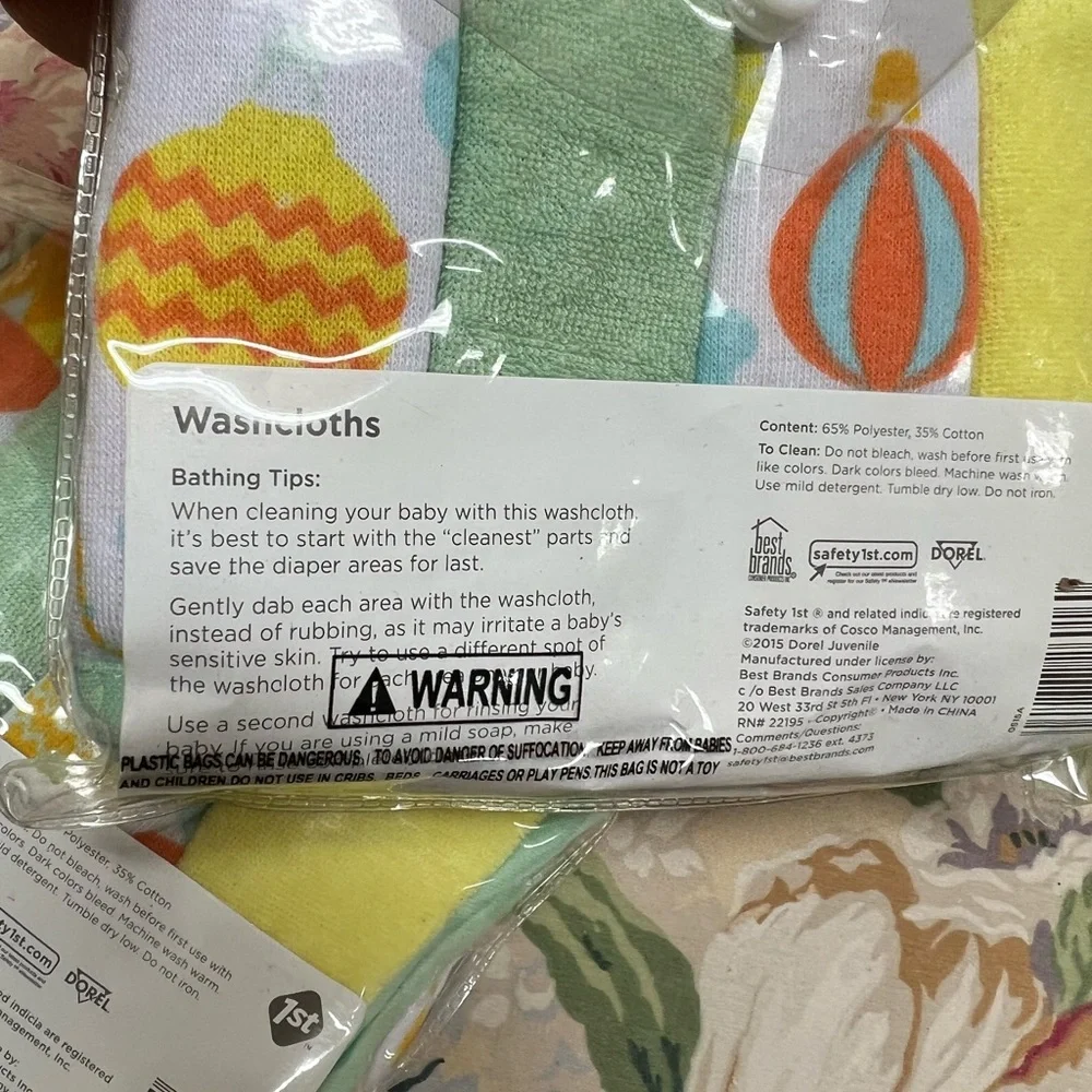 Safety baby washcloths 24 count